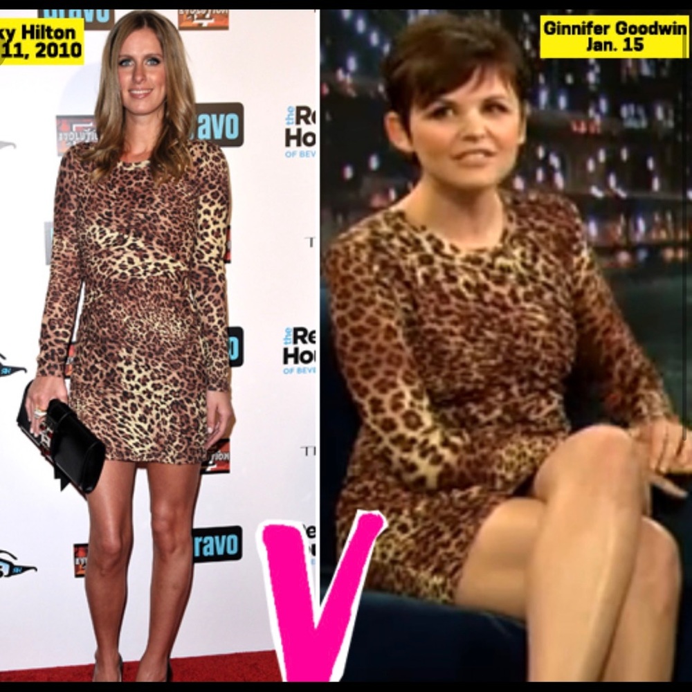 Nicky Hilton Authentic Cheetah Dress
